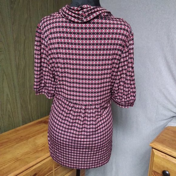 Ann Taylor Loft cowl neck blouse size M - Picture 8 of 14